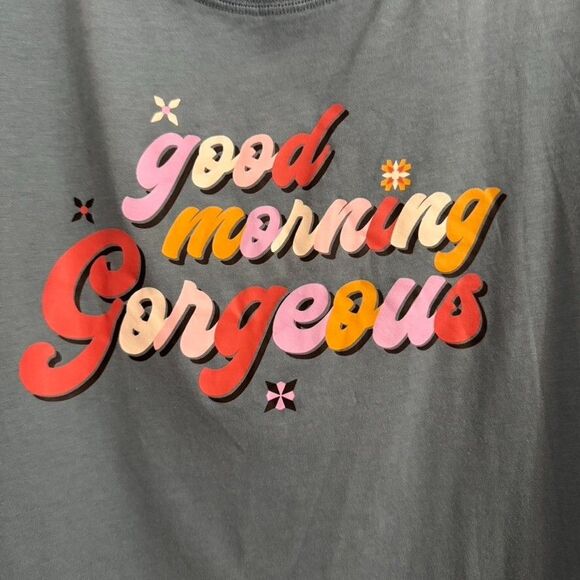 Women's Plus Size 3X 22-24 Graphic Shirt PJ Shirt - Good Morning Gorgeous - - Picture 4 of 7